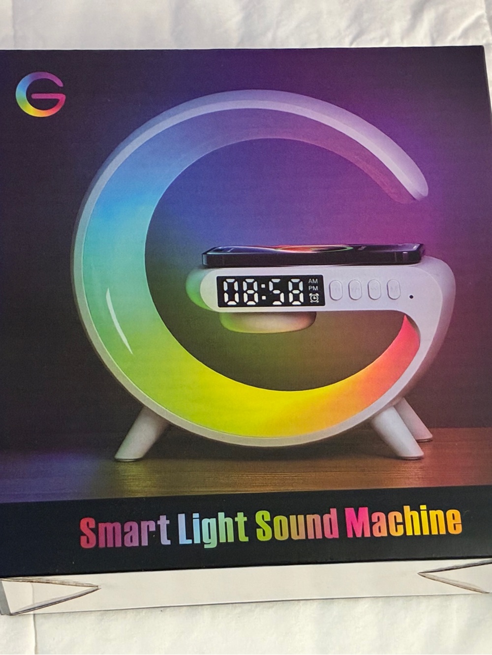 Smart Light Sound Machine - Multicolor LED Alarm Clock